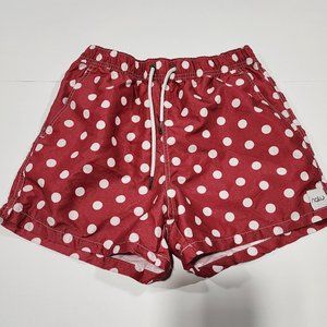 COPY - Nalu Red Polka Dot Swim Trunks
